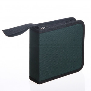 40pcs cd dvd disques sacs à main oxford sacs à haute capacité de stockage sac avec fermeture à glissière comprimés green_40 C1109-20