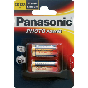 1x2 Panasonic Photo CR 123 A Lithium 779007-20