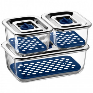 WMF Top-Serve Set de 3 box verre 504345-20