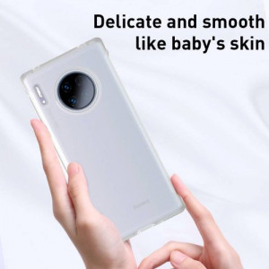Baseus Huawei Mate 30 Pro case Jelly Liquid Silica Gel Transparent Black (WIHWMATE30P-GD01) DA020155-20