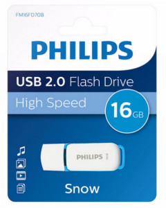 Philips USB 2.0 16GB Snow Edition bleu océan 512822-20