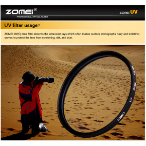 Protecteur d’objectif de filtre UV Ultra-Violet ZOMEI pour appareil photo Reflex DSLR 62mm C0J7QL7629-20