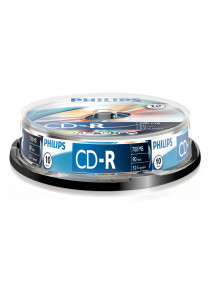 1x10 Philips CD-R 80Min 700MB 52x SP 513452-20