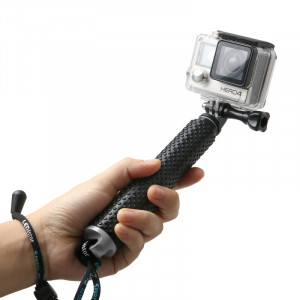 Monopied à poteau extensible à main avec vis pour GoPro HERO4 / 3 + / 3/2, Longueur max.: 49cm (Argent) SM268S0-20