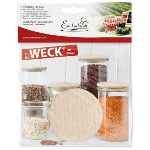 WECK Couvercle en bois 60mm Hêtre 796602-20