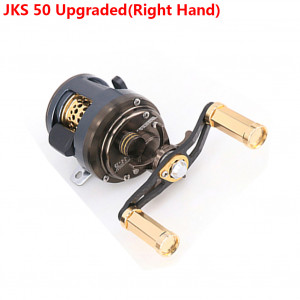 DEUKIO 11 + 1 roulements profil rond moulinet Baitcast moulinet moulage leurre léger pour la pêche à la truite de ruisseau main gauche / droite en option surclassement JKS 50 (main droite) C0M9RP1716-20