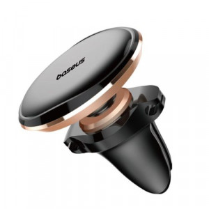 Baseus Car Mount Magnetic Car Phone Holder 360 Degree with Cable clip, Black/ Rosegold (C40141201G13-00) DA473439-20