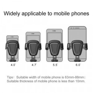 Baseus Car Mount Gravity Phone holder Black (SUYL-01) DA389943-20