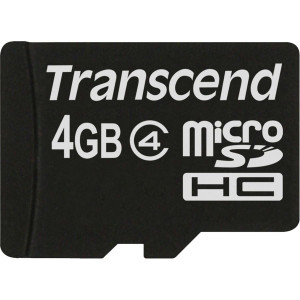 Transcend microSDHC 4GB Class 4 TS4GUSDC4 487508-20
