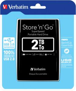 Verbatim Store n Go 2,5 2TB USB 3.0 noir 53177 857472-20