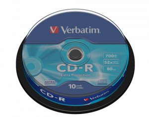 1x10 Verbatim CD-R 80 / 700MB 52x Speed Extra Protection CB 823949-20