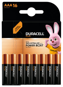 1x16 Duracell Plus Power Boost MN2400 AAA Micro LR03 1,5V 184293-20