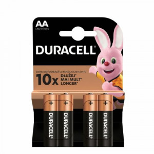 DURACELL Battery (AA) LR6 Alkaline Basic (4 batteries/ blister) 1.5V DU210603-20