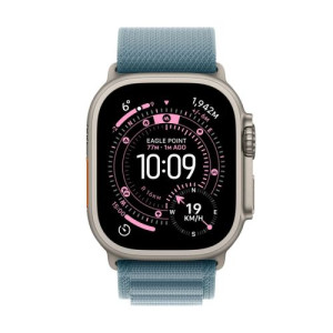 Apple Watch Ultra 3 (2025) GPS + Cellular 5G 49mm Natur Titanium Case with Light Blue/Alpine Loop M EU MEWM4 DP6920055-20