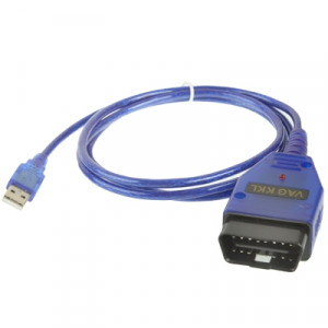 Câble USB KKL VAG-COM Auto Scanner Scan Scanner pour VW / Audi 409.1 (Bleu) SC9232-20