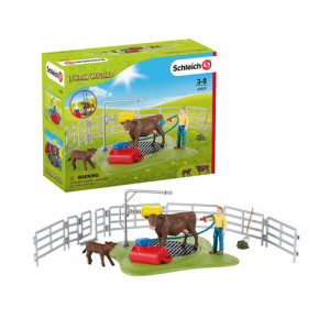 Schleich Vie à la ferme 42529 Station de lavage de vaches 627986-20