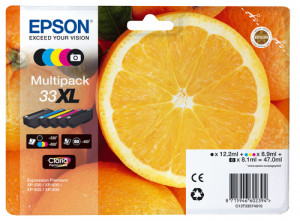 Epson Multipack Claria Premium BK/PBK/C/M/Y 33 XL T 3357 311012-20