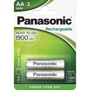 1x2 Panasonic NiMH Mignon AA 1900 mAh Ready to use 511595-20