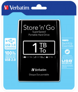 Verbatim Store n Go 2,5 1TB USB 3.0 noir 53023 591458-20