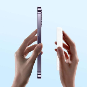 Baseus Power Bank Magnetic Mini Wireless Quick charging (With Xiaobai Type-C to Type-C 60W (20V/3A) MagSafe 15W / PD 20W, 10000 mAh, White (PPCX070002) DA2481387-20