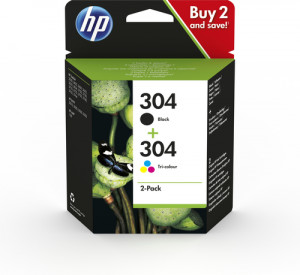 HP 3JB05AE N° 304 noir/3 couleurs 401949-20