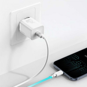 Baseus Travel Charger set Super Si 1C PD Fast charger 20W EU White (CCSUP-B02) DA628948-20
