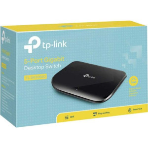 TP-Link Desktop Switch TL-SG1005D, 5x1000Mbps RJ45 Ports, Black EU DP1030227-20