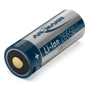 Ansmann Li-Ion 26650 5100mAh 3,6V prise micro-USB 1307-0012 777233-20