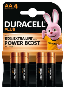 1x4 Duracell Plus Power Boost Mignon MN1500 AA LR6 1,5V 185042-20