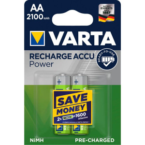 10x2 Varta Piles rechargeables NiMh 2100 mAh Mignon 498813-20