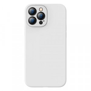 Baseus iPhone 13 Pro case Liquid Silica Gel Protective White (ARYT000402) DA190493-20