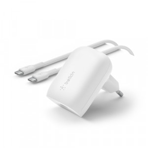 Belkin BOOST Chargeur USB-C 30W PD PPS/câb.USB-C WCA005vf1MWH-B6 737627-20