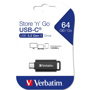Verbatim Retractable 64GB USB 3.2 Gen 1 USB-C 776470-20
