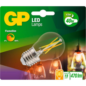 GP Lighting LED FlameDim E27 4W (40W) 470 lm GP 085461 505472-20