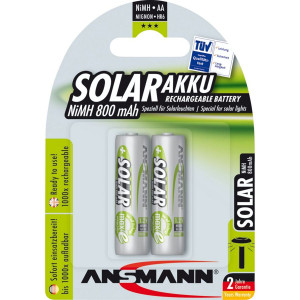 1x2 Ansmann maxE NiMH piles Mignon AA 800 mAh SOLAR 5035513 421722-20