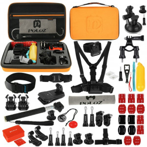 PULUZ 53 en 1 Accessoires Kit combiné Ultimate Ultimate avec étui Orange EVA pour GoPro HERO5 /4 Session /4 /3+ /3 /2 /1 SPKT260-20