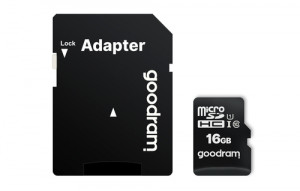 GOODRAM microSDHC 16GB Class 10 UHS-I + adaptateur 682992-20