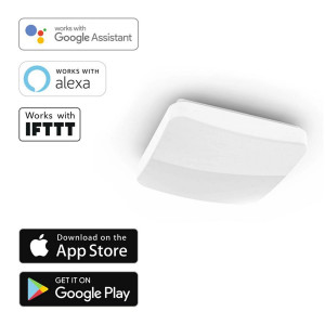 Hama WiFi Plafonnier 27cm quadratique, effet irisé 544721-20