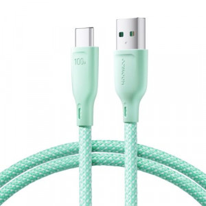 Joyroom USB Type-C Multi-Color Series Fast Charging and Data Cable, 100W, 1m, Green (S-A34) DO155432-20