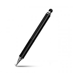 Stylet universel pour ordinateur portable de dessin capacitif de stylo d'écran tactile pour Android PC IOS noir C0574RNIS17780-20