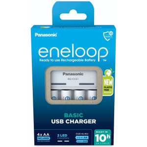 Panasonic Eneloop Basic Chargeur USB BQ-CC61 incl. 4xAA 2200mAh 762757-20