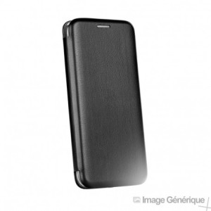 Étui à Rabat Similicuir pour iPhone 12 / 12 Pro Noir (En Vrac) 076121-20