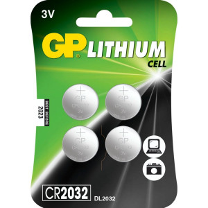 1x4 GP CR 2032 Lithium 3V 217149-20