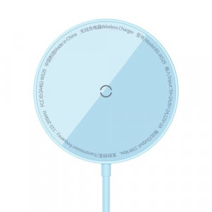 Baseus Wireless Charger Magnetic Simple Mini3, 15W, Blue (CCJJ040303) DA1639955-20