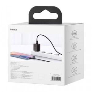 Baseus Travel Charger set Super Si 1C PD Fast charger 20W EU Black (CCSUP-B01) DA685758-20
