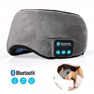 Bluetooth Coucher Voyage Dormir Casque Masque Pour Les Yeux Écouteurs Intégrés Microphone C8861166-20