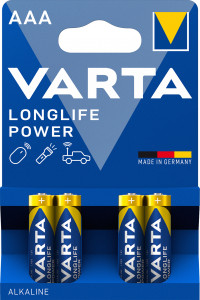1x4 Varta Longlife Power Micro AAA LR 03 837947-20