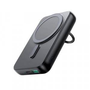 Joyroom Power Bank Magnetic Wireless charging, MagSafe 15W / Type-C, PD 20W, 10000 mAh, with ring and stand, Black (JR-W050) DO1555885-20