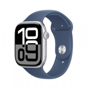 Apple Watch Series 10 GPS 42mm Silver Alu Case, Denim Sport Band S/M EU MWWA3 DP33000998-20