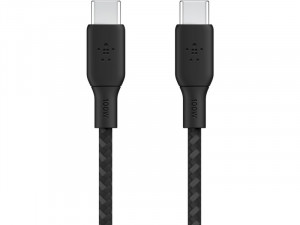 Câble USB-C vers USB-C 100 W 3 m Tressé Blanc Belkin BoostCharge CABBLK0018-20